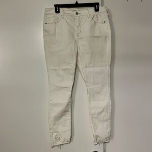 Cream jeans